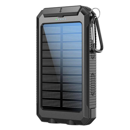 10000Mah Solar Power Bank for Summer Fall Gift, Dual USB Output Port Power Bank with Flashlight, Portable Wireless Car Charger, Solar Power Bank Charger for Iphone, Smartphone Charging Accessories