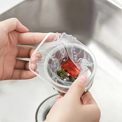 50-200Pcs Disposable Kitchen Sink Filter Sewer Drain Anti-Blocking Garbage Bag Pool Leak Mesh Bag Mesh Strainer Sink Garbage Net